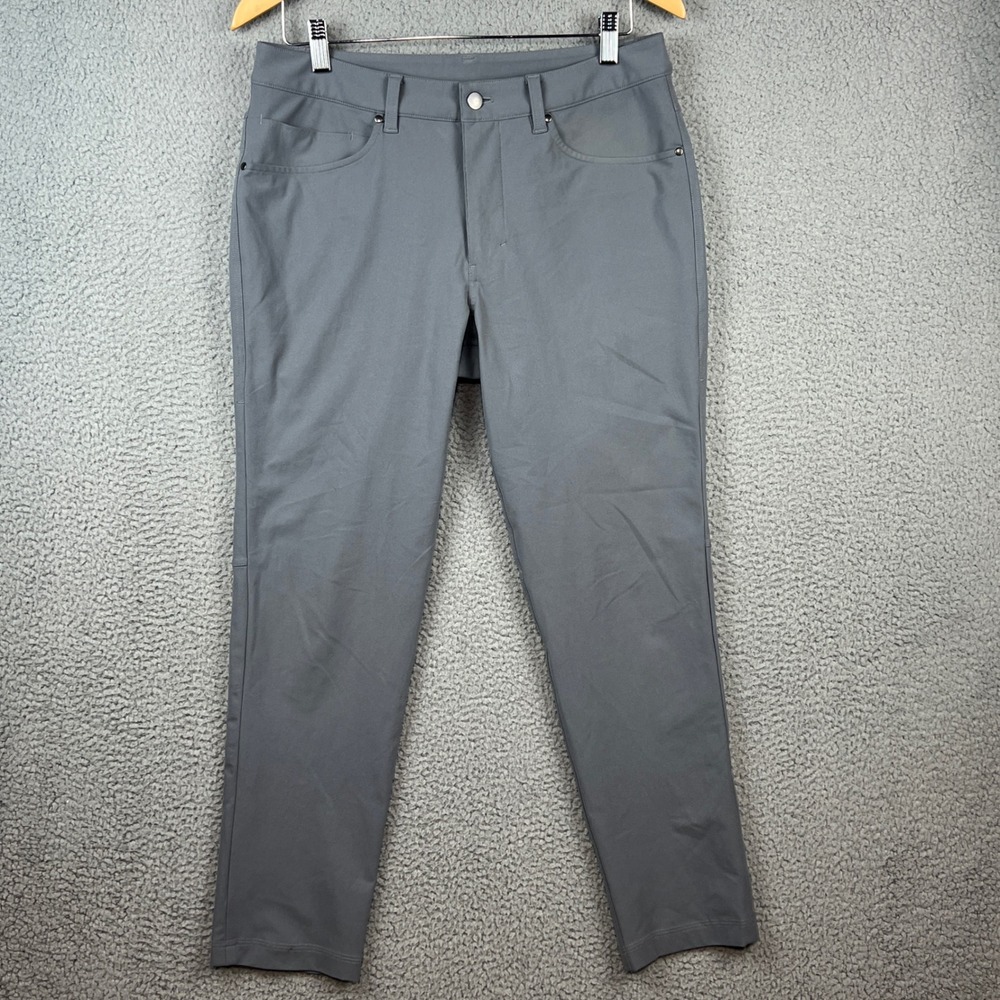 Lululemon ABC Pant Slim Warpstreme Grey Mens 31 LM5AD9S